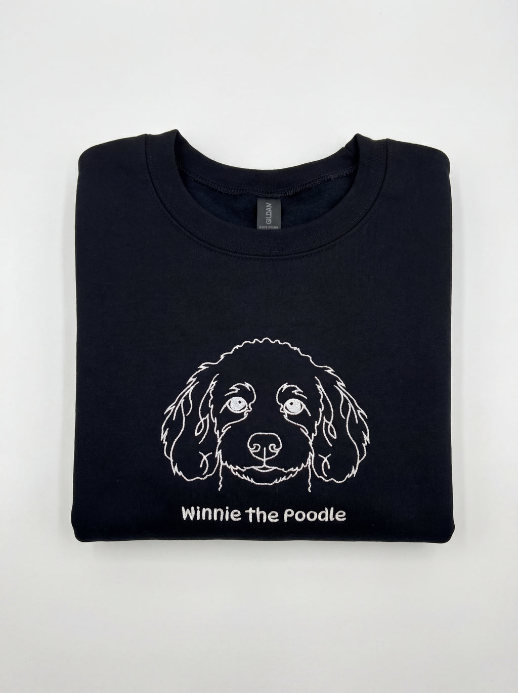 Outline Embroidered Pet Sweatshirt