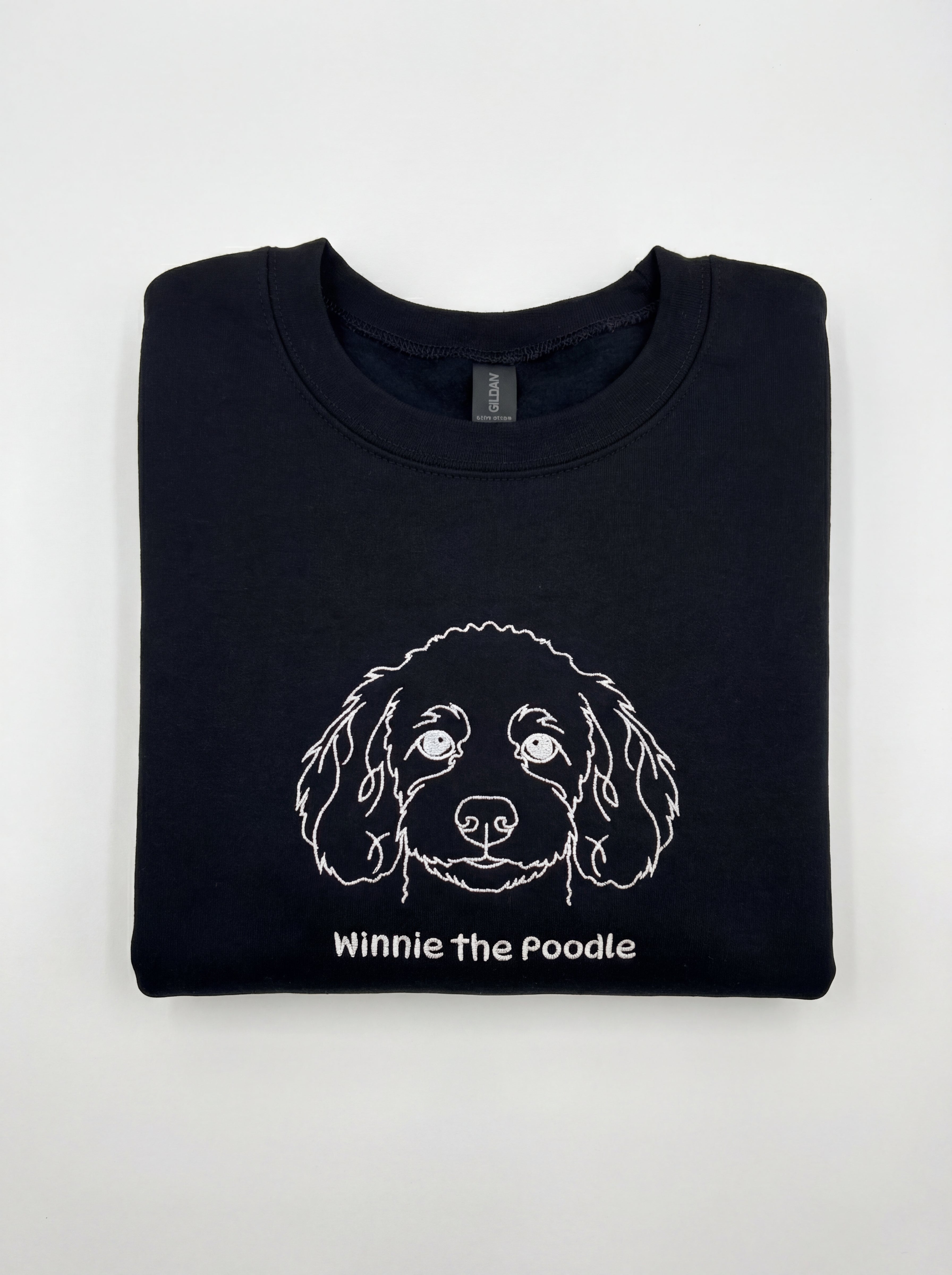 Outline Embroidered Pet Sweatshirt