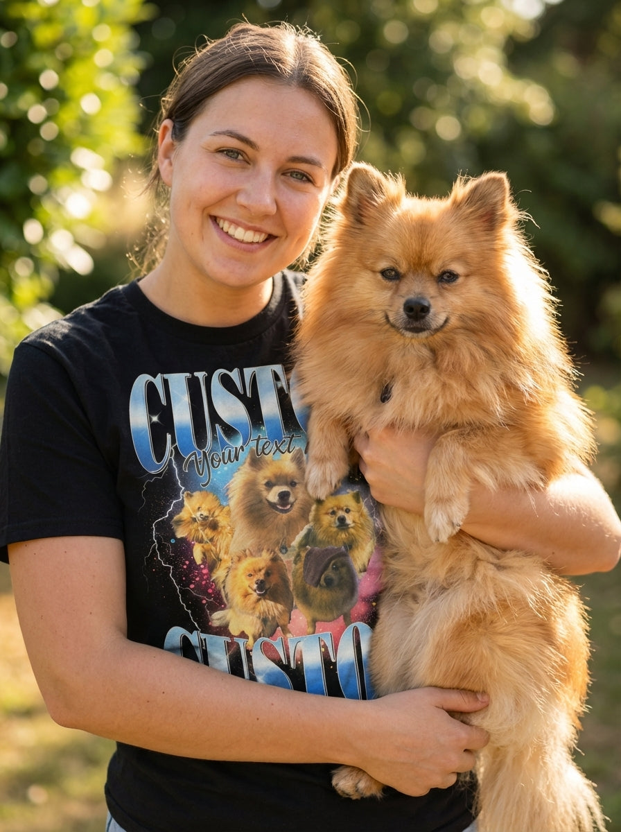 Vintage Personalised Pet T-shirt